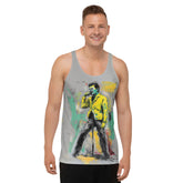 Linear Simplicity All-Over Print Men's Tank Top
