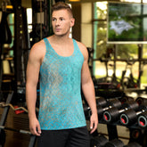 Silk Elegance Texture Men's Tank Top
