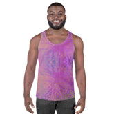 Plush Pinstripe Texture Men's Tank Top