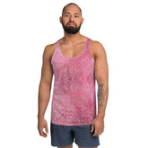 Satin Serenity Texture Men's Tank Top