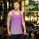 Jacquard Jet Texture Men's Tank Top