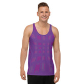 Urban Maze Men's Tank Top front view on model