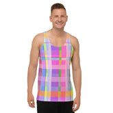 Embrace the early morning vibes with the Sunrise Glow Men's Tank Top, featuring a serene sunrise design.