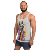 Abstract Echoes All-Over Print Men's Tank Top