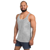 Diamond Jacquard Texture Men's Tank Top