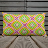 Vintage Elegance Premium Accent Pillow with intricate design details.