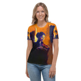 SurArt 79 Women's Tee: Where art and ocean waves meet in fashion.