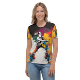 Kickboxing Power All-Over Women's Crew Neck T-Shirt - Beyond T-shirts