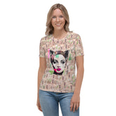 Harmony In Motion Women's All-Over Print Crew Neck T-Shirt - Beyond T-shirts