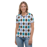 Radiance in Diamonds All-Over Print Women's Crew Neck T-Shirt