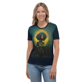 Limitless Horizon Women's Crew Neck T-Shirt in classic white