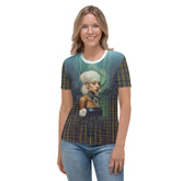 Bohemian Rhapsody women's crewneck t-shirt in a floral pattern.