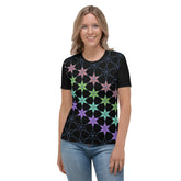 Close-up of Vintage Roses Women's Crewneck Tee design