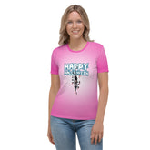 Cat in the Shadows Women's Crewneck Tee front view