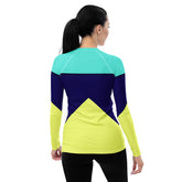 Comfortable and stylish women's rash guard design.