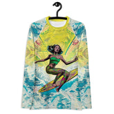 Stylish Surfing 1 17 Women's Rash Guard with maximum UV protection for surf enthusiasts.