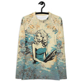 Sleek Surfing 1 18 Women's Rash Guard offering top UV protection for water enthusiasts.