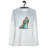 Radiant Odyssey Futuristic Shoes Women's Rash Guard - Beyond T-shirts