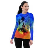Halloween Haunted House Women's Rash Guard - Beyond T-shirts