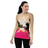 Waterfall Wonder Landscape Women's Rash Guard