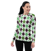 Diamond Dreams All-Over Print Women's Rash Guard