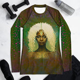 Stellar Horizon Women's Rash Guard showcasing UV protective fabric