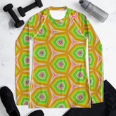 Urban Graffiti pattern on women's rash guard