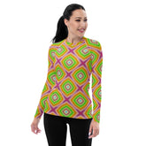 Color Splash Women's Rash Guard front view
