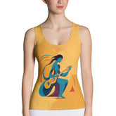 Street Style Canvas All-Over Print Women's Tank Top - Beyond T-shirts