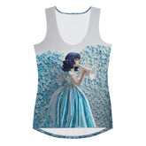 Maritime Paper Voyage design on Women's Tank Top.