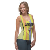 Zen Blossom Women's Tank Top in soft fabric.