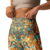 Bright multicolor sparkles yoga leggings.