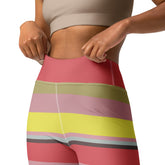 Psychedelic Prism Colorful Stripe All-Over Print Yoga Leggings