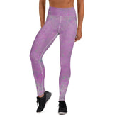Woman wearing Glitter 2 Yoga Leggings in a yoga pose.