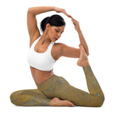 Glitter 8 yoga leggings close-up.