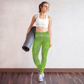 Greens Yoga Leggings on model.