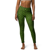 Sateen Stride Texture Yoga Leggings