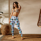 Diamond Mosaic All-Over Print Yoga Leggings