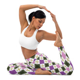 Elegant Diamond Symphony All-Over Print Yoga Leggings