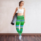 Paradise Palette Colorful Stripe All-Over Print Yoga Leggings
