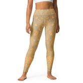 Elegant Jacquard Elegance Yoga Leggings with Unique Pattern