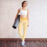 Euphoric Energy Yoga Leggings on a model demonstrating a yoga pose