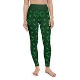 Blossom Burst Yoga Leggings with vibrant floral design for active wear.