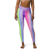 Pastel Dreams Yoga Leggings featuring soft pastel colors.