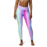 Nautical-inspired yoga leggings with intricate maritime patterns.