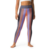 Vibrant Spring Bloom Yoga Leggings with a floral design for an energizing yoga practice.