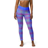 Rainbow Bliss Box Stripe Yoga Leggings front view