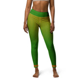 Close-up of Sapphire Serenity Yoga Leggings fabric and texture.