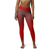 Citrine Charm Yoga Leggings on white background.