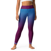 Opal Opulence Yoga Leggings in vibrant colors on white background.